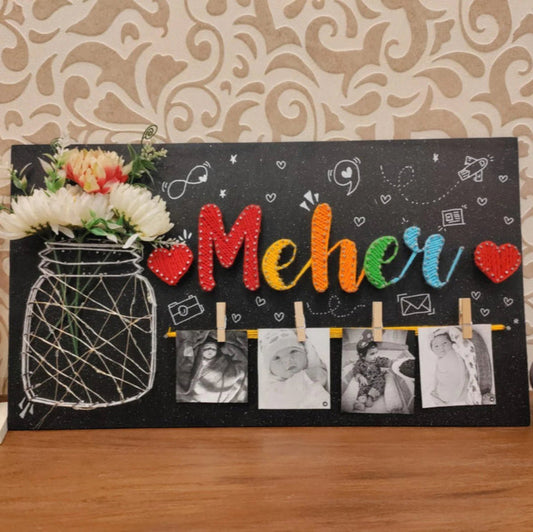 String art Nameplate for Loved Ones