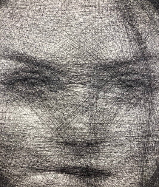 Personalised Face Thread Art Portrait | Square Board