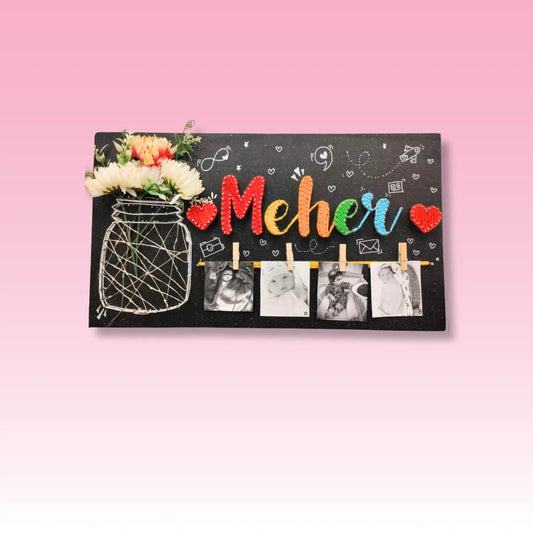 String art Nameplate for Loved Ones