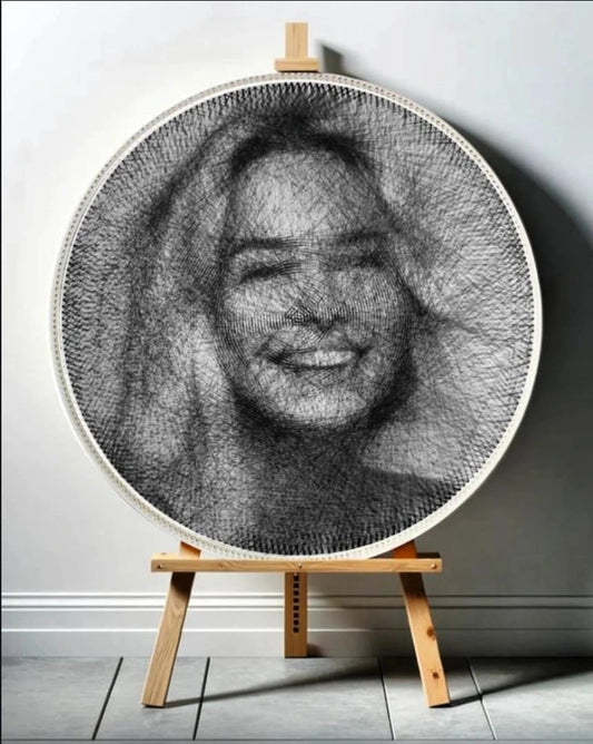 Personalised Thread Art Portrait