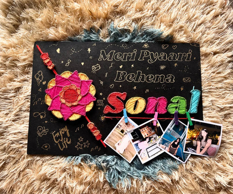 PERSONALISED RAKHI GIFT BOARD FOR SISTER