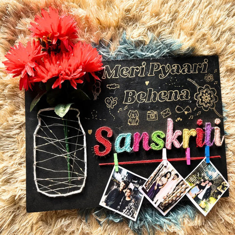 PERSONALISED HANDMADE SISTER GIFT.