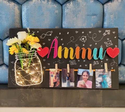 String art Nameplate for Loved Ones