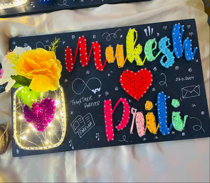 Personalized String Art for Special Anniversaries