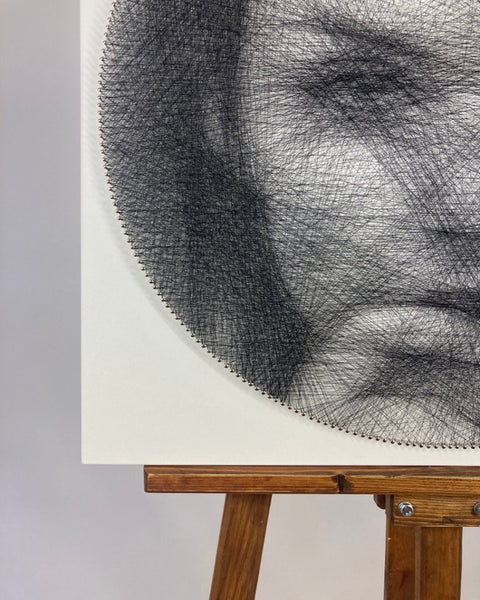 Personalised Face Thread Art Portrait | Square Board