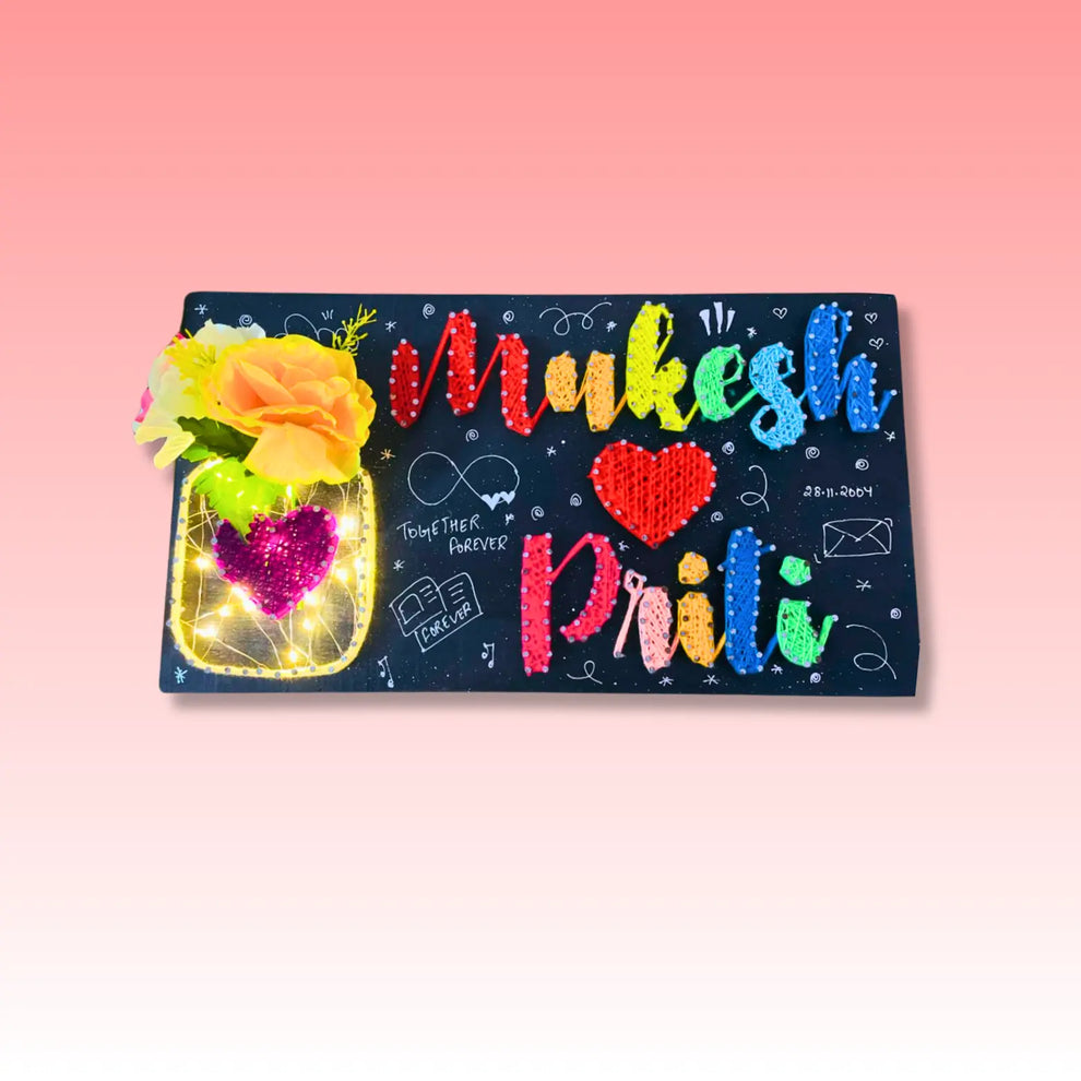 Personalized String Art for Special Anniversaries