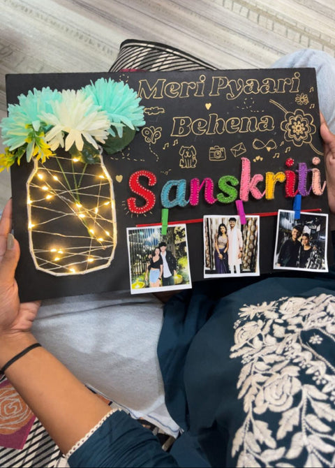 PERSONALISED HANDMADE SISTER GIFT.