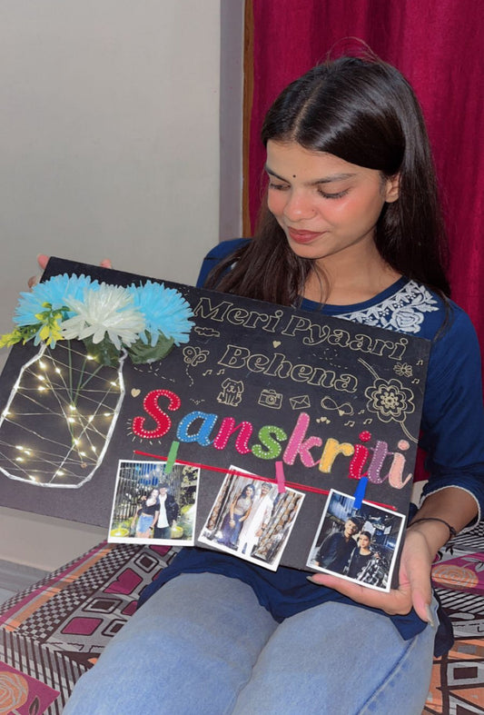 PERSONALISED HANDMADE SISTER GIFT.