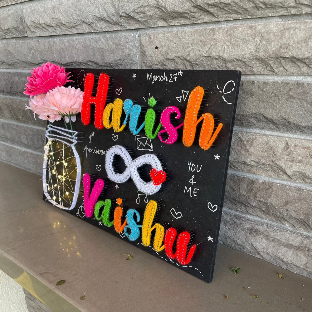 A Couple's Infinity String Art - IIFA GIFTS