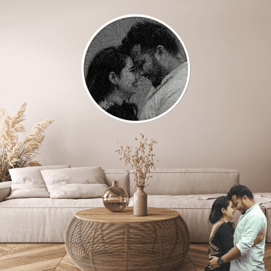 Personalised Couple Thread Art Portrait - IIFA GIFTS