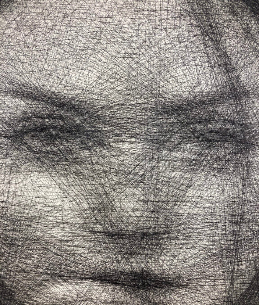 Personalised Face Thread Art Portrait | Square Board - IIFA GIFTS