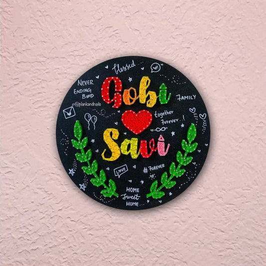 Personalized Couple Name String Art Plaque | Custom Wall Decor - IIFA GIFTS