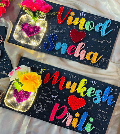 Personalized String Art for Special Anniversaries - IIFA GIFTS