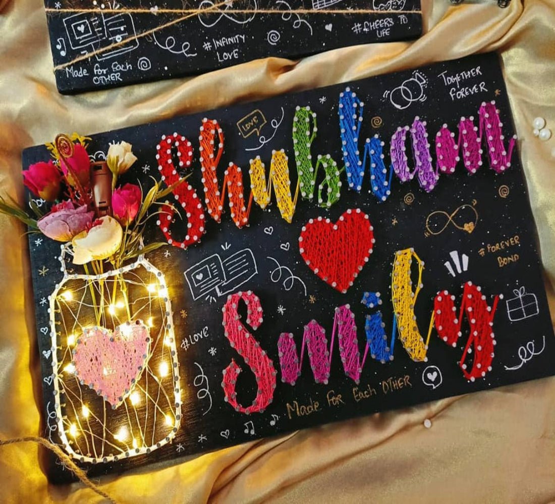Personalized String Art for Special Anniversaries - IIFA GIFTS