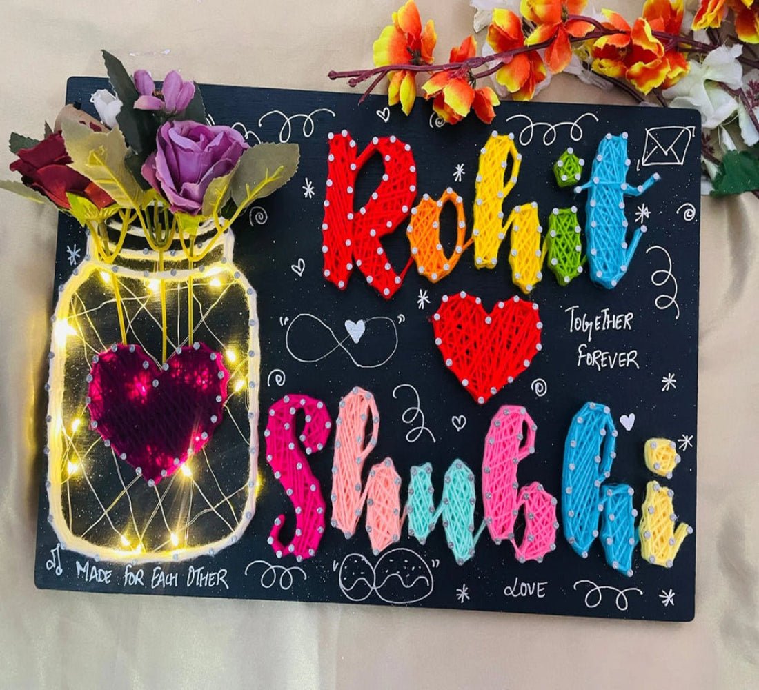 Personalized String Art for Special Anniversaries - IIFA GIFTS