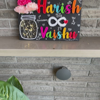 A Couple's Infinity String Art